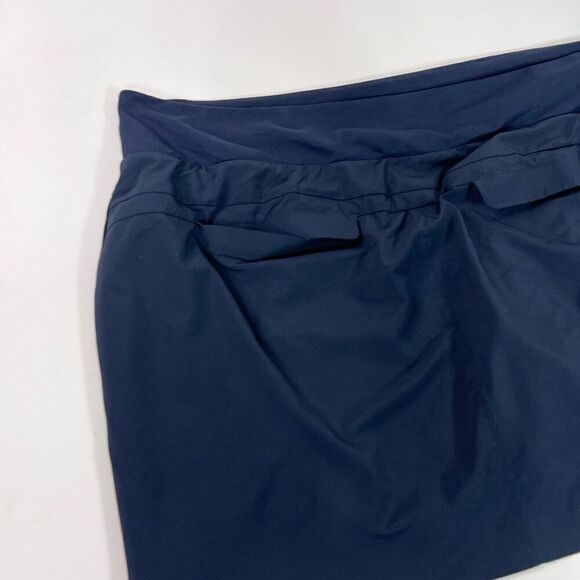 Athleta Skort Women 24 Blue Mini Soho Elastic Waistband Poly Spandex Navy Shorts - Picture 8 of 9